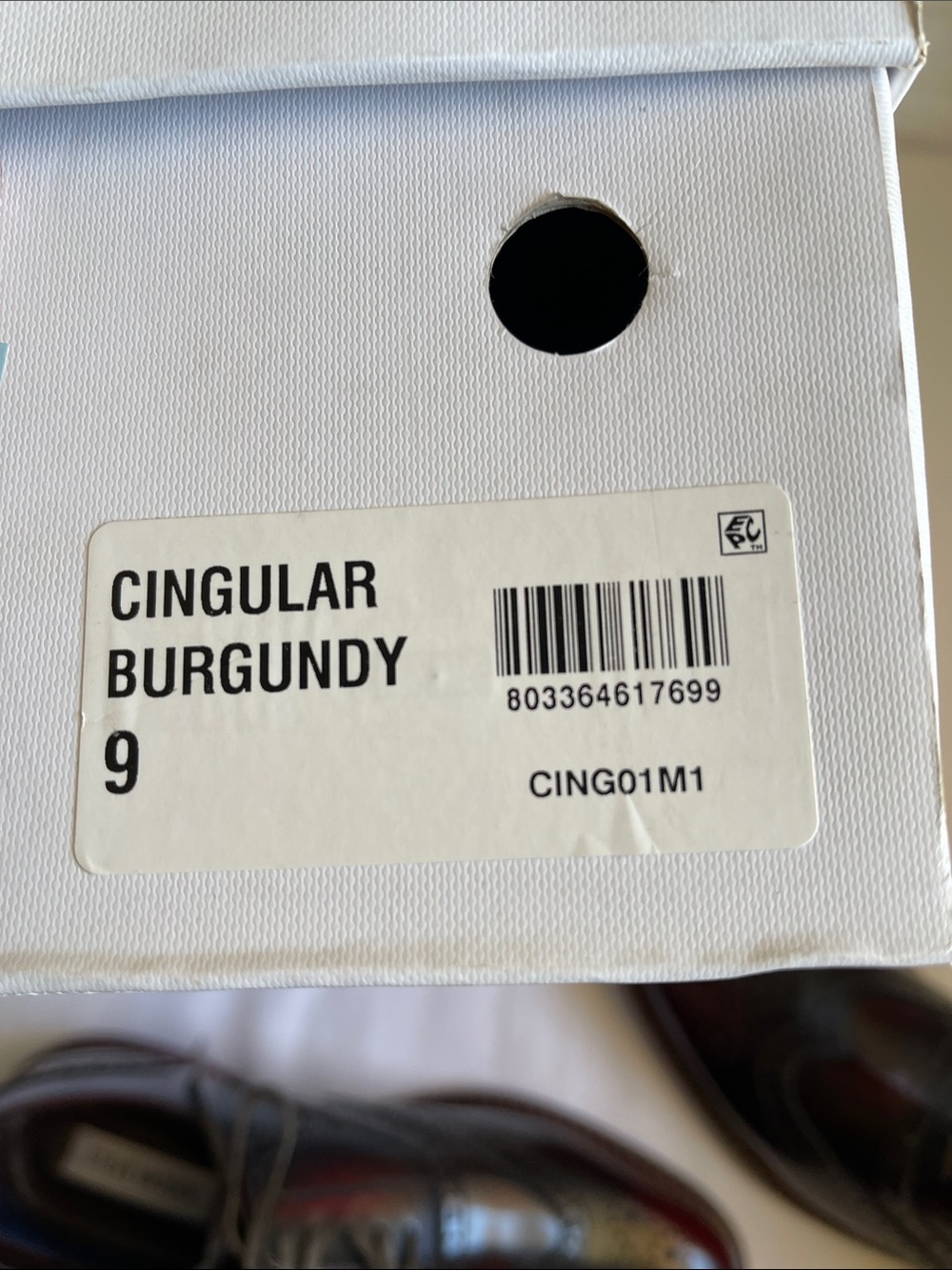 Steve Madden Mens Cingular Burgundy Shoes Size 9. New With box. - Picture 7 of 7